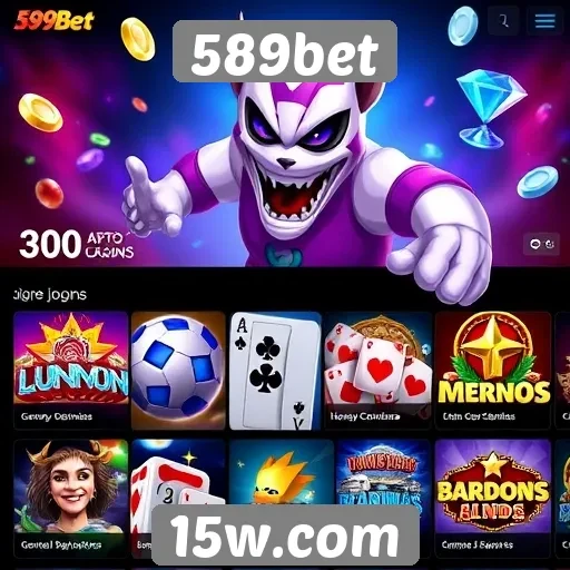 Tipos de jogos disponíveis na plataforma 589bet